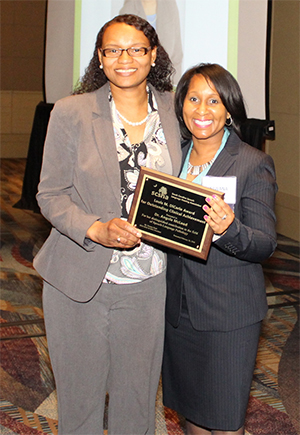 Angela McLeod (left) and SCSHA Past President Tawana Nash