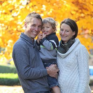 Michael Beets and family