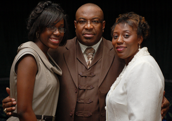 Dorothy Byrden, right, with her husband Reginald Byrden and their daughter Regan